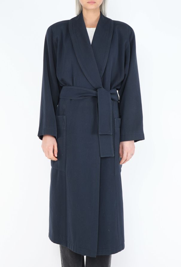 Alaïa F/W 1984 Shawl Belted Coat - 3