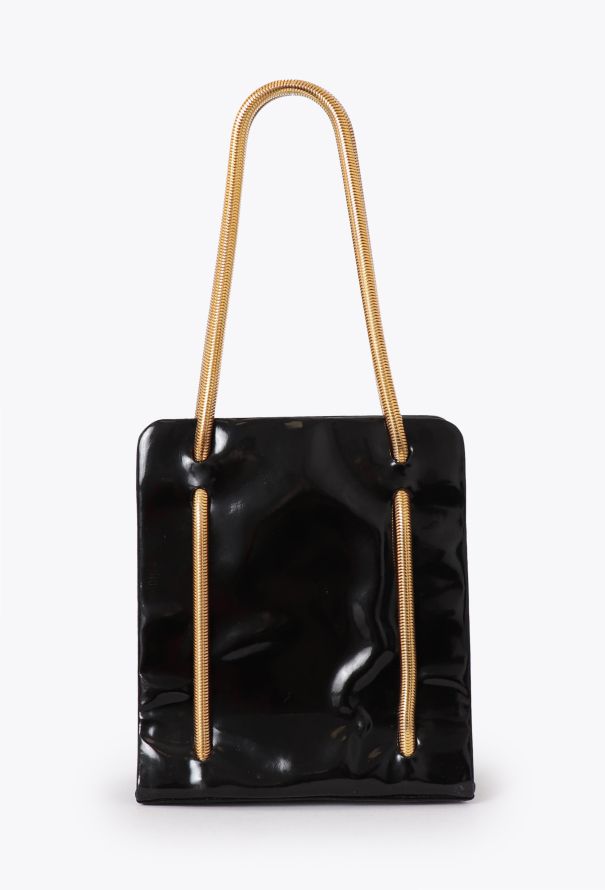 Saint Laurent '80 Black Vinyl Mini Bag - 1