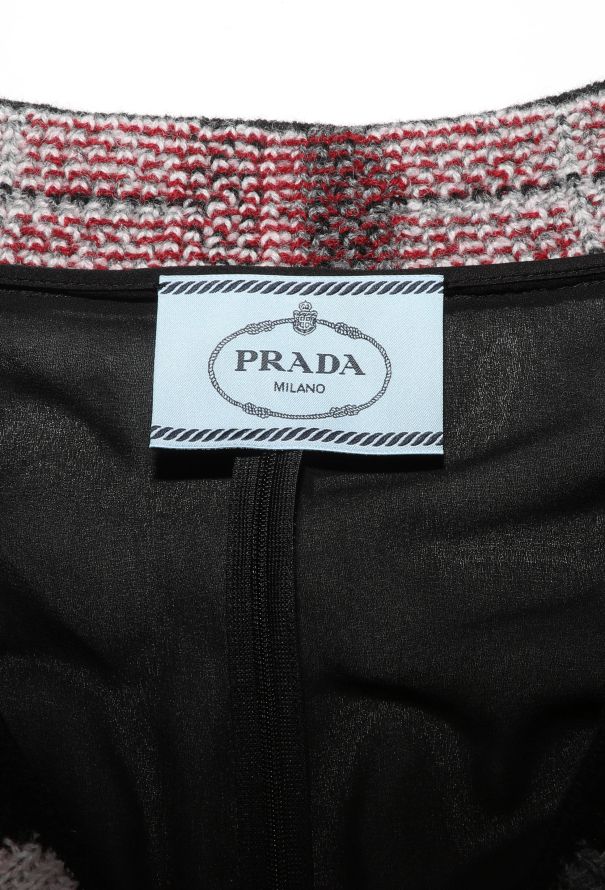 Prada F/W 2021 Geometric Knit Crêpe Dress - 6 Prada F/W 2021 Geometric Knit Crêpe Dress - 6