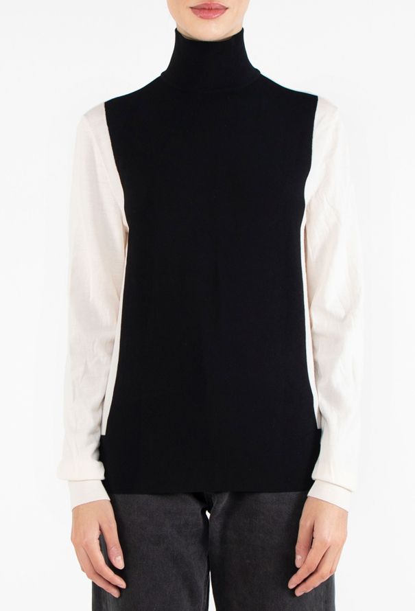 Céline F/W 2011 Bicolor Mock-Neck Top - 1