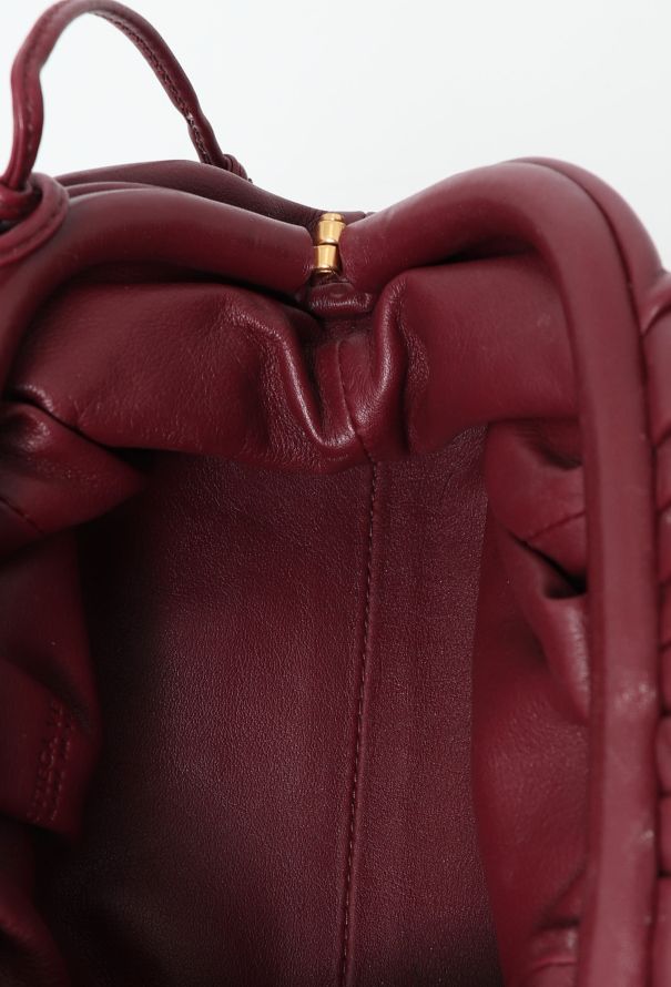 Bottega Veneta Burgundy Mini The Pouch Bag - 12 Bottega Veneta Burgundy Mini The Pouch Bag - 12