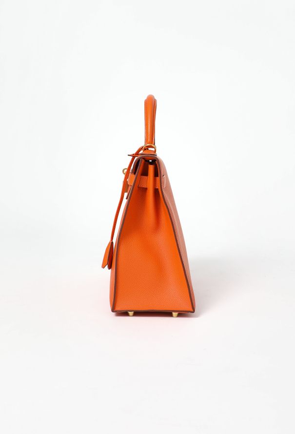 Hermès Orange H Epsom Kelly Sellier 32 - 7 Hermès Orange H Epsom Kelly Sellier 32 - 7