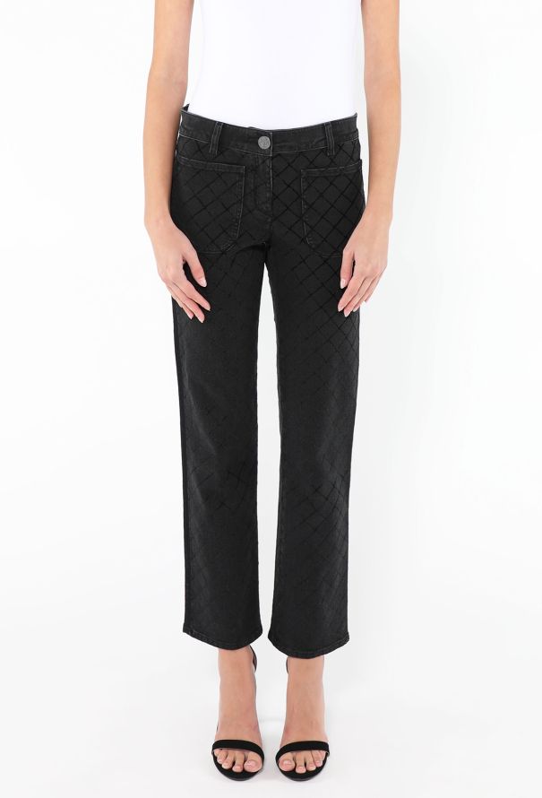 Chanel 2017 Flared Matelassé Jeans - 2