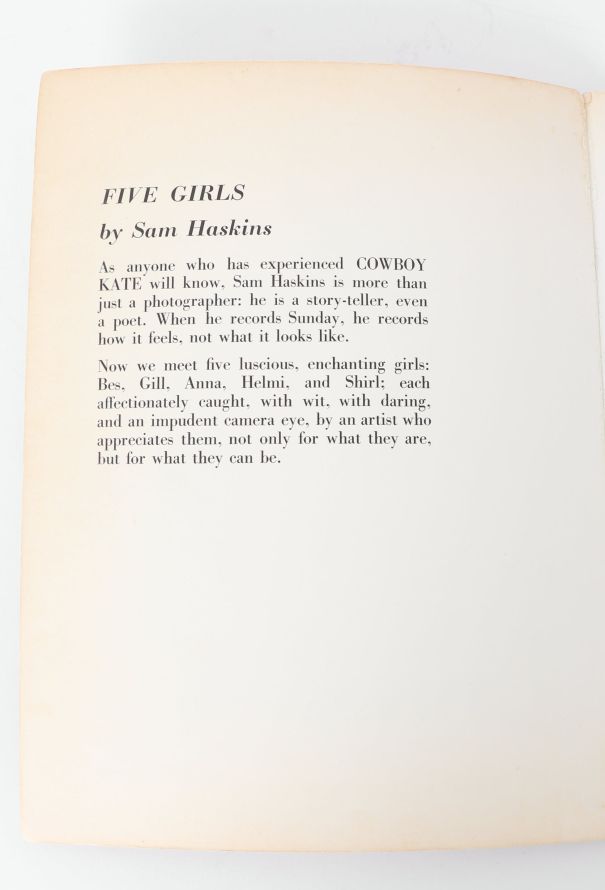 Vintage Books 1969 Five Girls by Sam Haskins Book - 4 Vintage Books 1969 Five Girls by Sam Haskins Book - 4