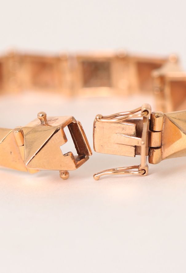 Modern Fine Jewelry Anita Ko 14K Rose Gold & Diamond Spike Bracelet - 8