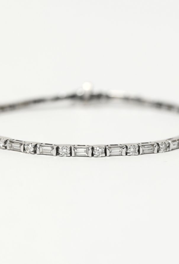 Vintage Fine Jewelry 18k White Gold & Diamond Bracelet - 3 Vintage Fine Jewelry 18k White Gold & Diamond Bracelet - 3