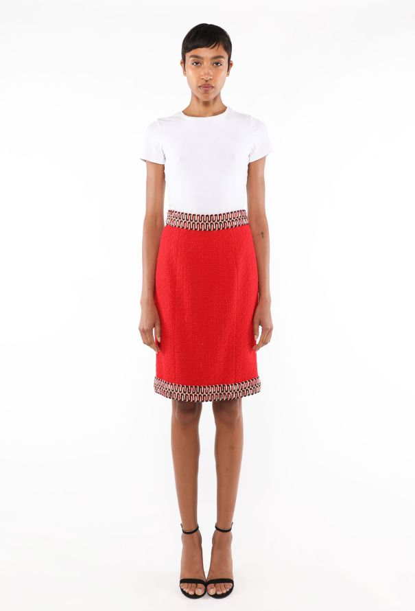 Chanel Tweed Braided Skirt, F/W 1990 - 5