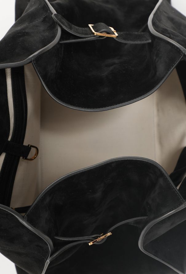 The Row Black Suede Margaux 17 - 11