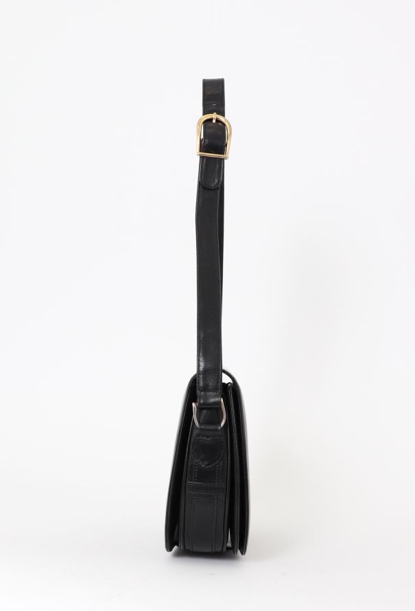 Céline '70s Black Carriage Shoulder Bag - 4 Céline '70s Black Carriage Shoulder Bag - 4