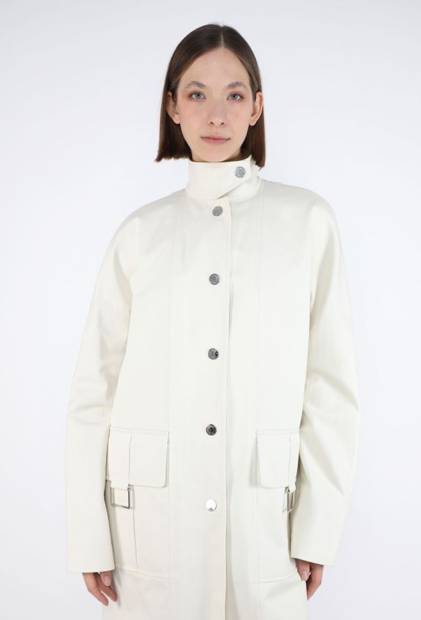 Hermès S/S 2020 Gabardine Car Coat - 9