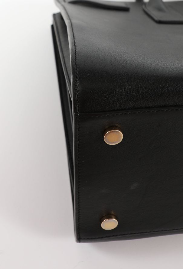 Saint Laurent Large  Leather Sac de Jour - 9