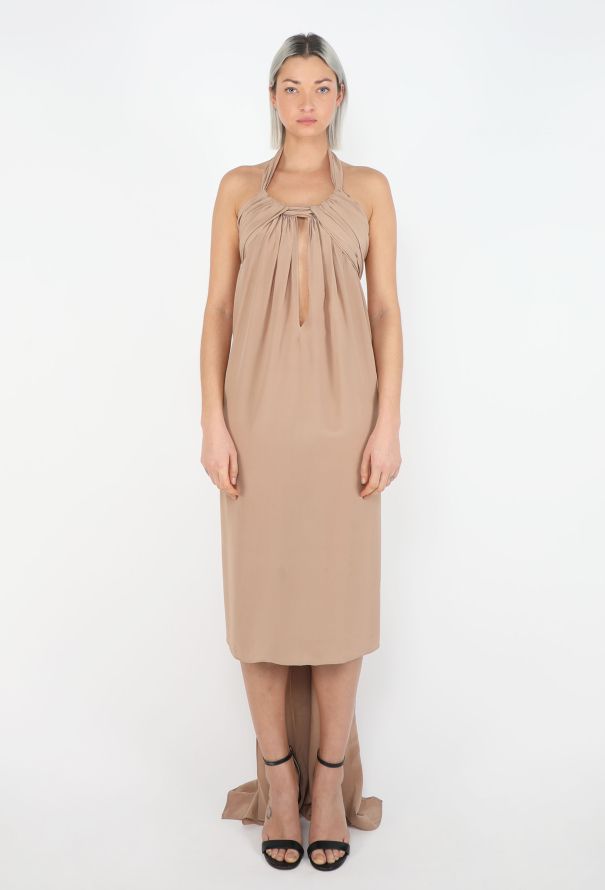 Saint Laurent RARE Spring 2002 Draped Sheath Dress - 7