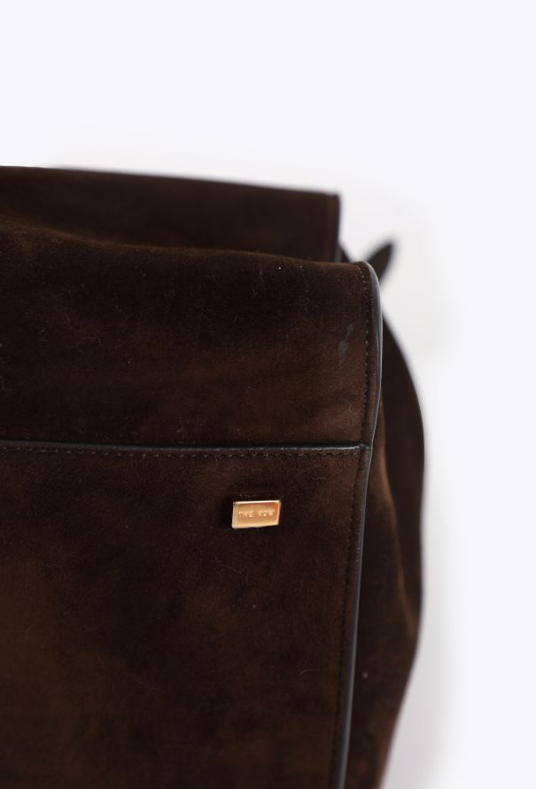 The Row Brown Suede Margaux 17 - 9