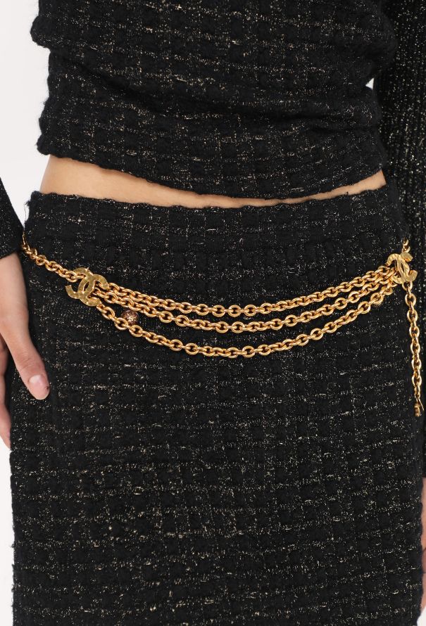 Chanel RARE 1985 Hammered 'CC' Belt - 4