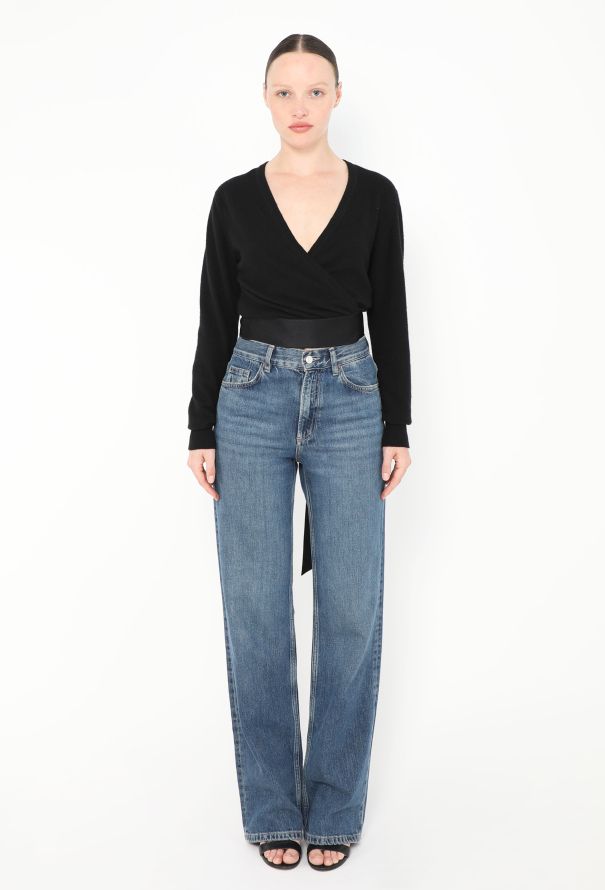 Chanel Vintage Cashmere Wrap Sweater - 2 Chanel Vintage Cashmere Wrap Sweater - 2