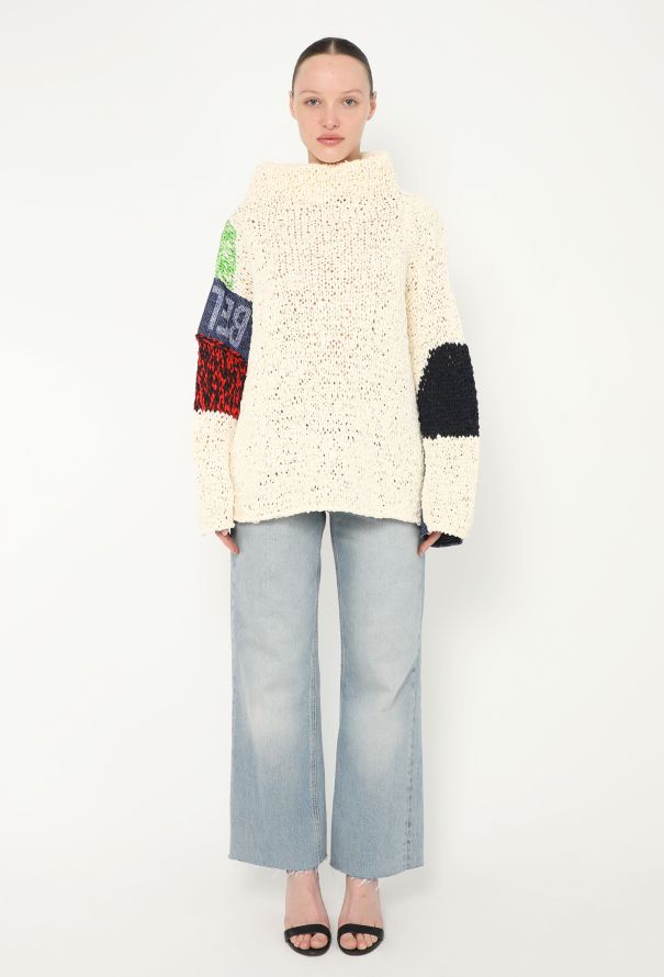 Céline 2016 'Belong' Patchwork Knit Sweater - 2