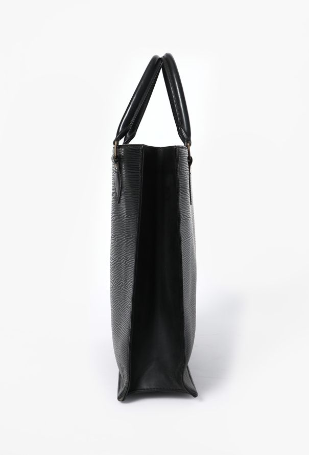 Louis Vuitton Vintage Black Epi Sac Plat - 5