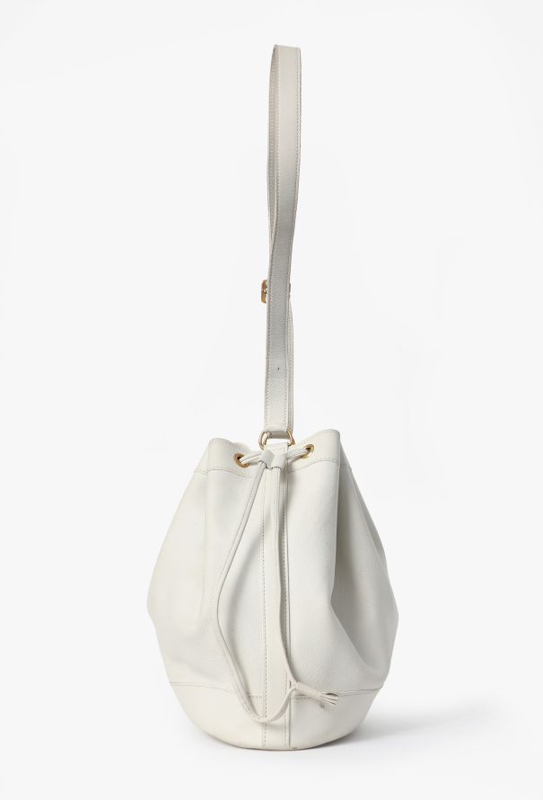 Hermès Vintage White Courchevel Market Bag - 6