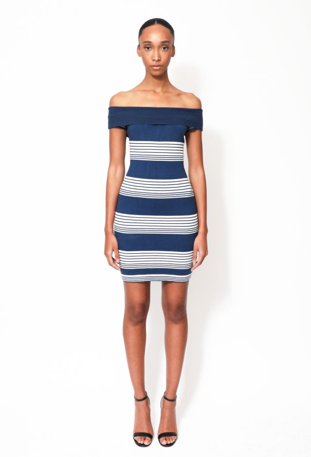 Alaïa 90s Off-Shoulder Bodycon Dress - 1