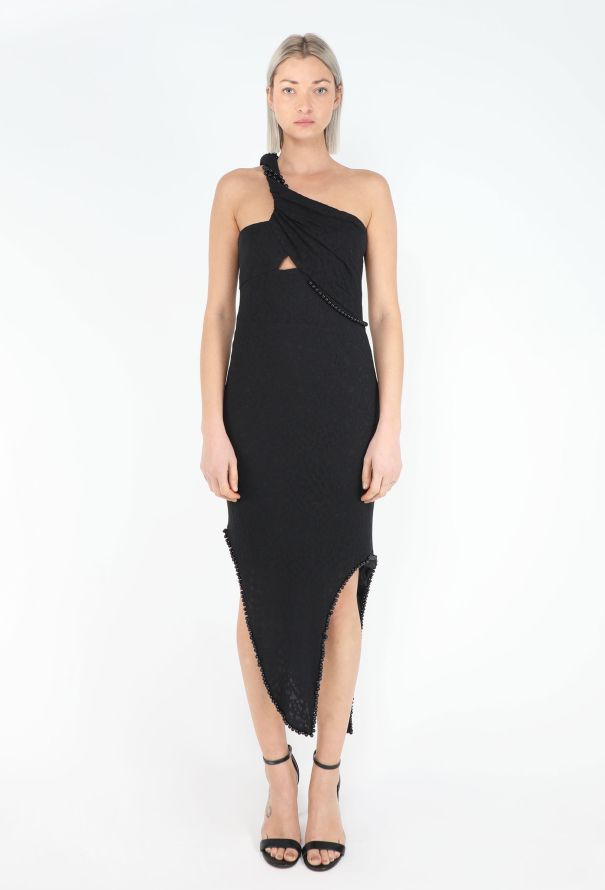 Helmut Lang ICONIC S/S 2005 Devoré Beaded Dress - 3