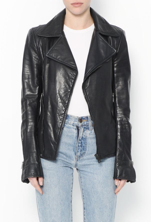 Balenciaga Lambskin Biker Jacket - 1
