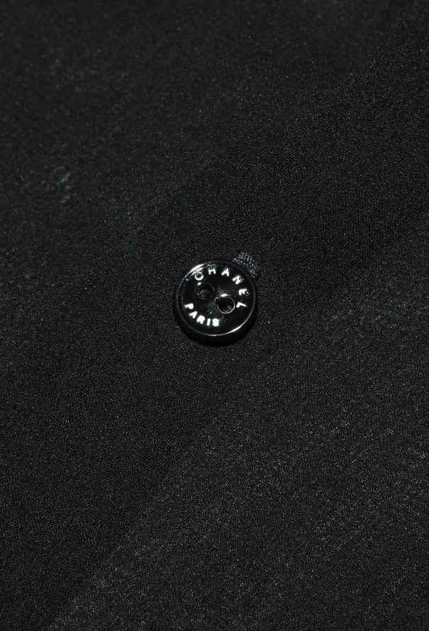 Chanel '90s Smoking Bow Chiffon Blouse - 6