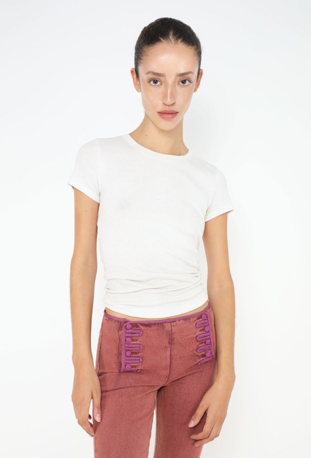 Chloé F/W 2002 Embroidered Sailor Jeans - 3