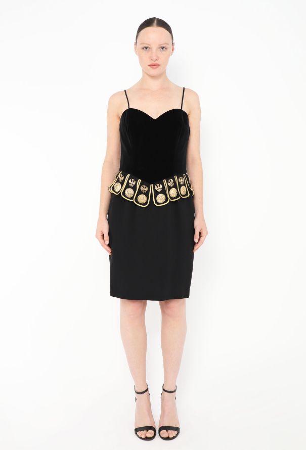 1989 Moschino Roman Centurion Dress - 1