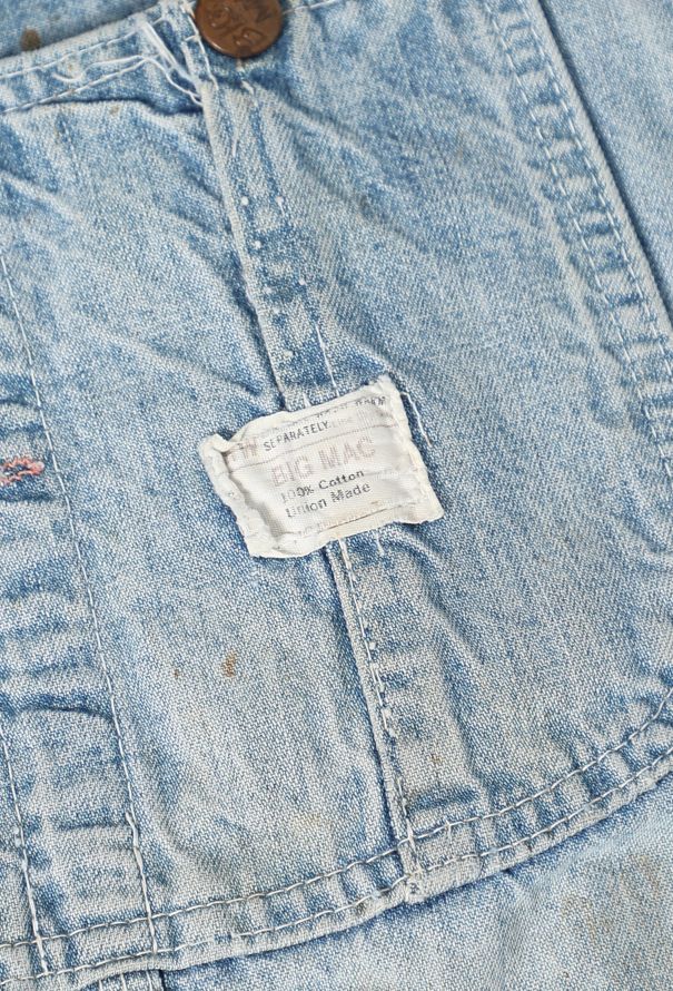 Men's Vintage 1960s Big Mac Denim Overalls - 6 Men's Vintage 1960s Big Mac Denim Overalls - 6