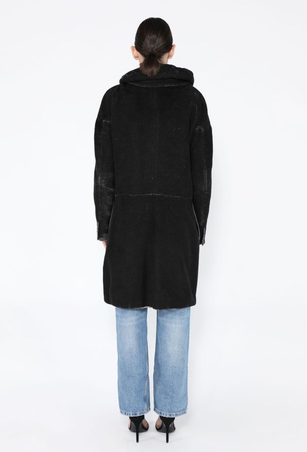 Helmut Lang Rare F/W 2000 Wool Brushed Peacoat - 7
