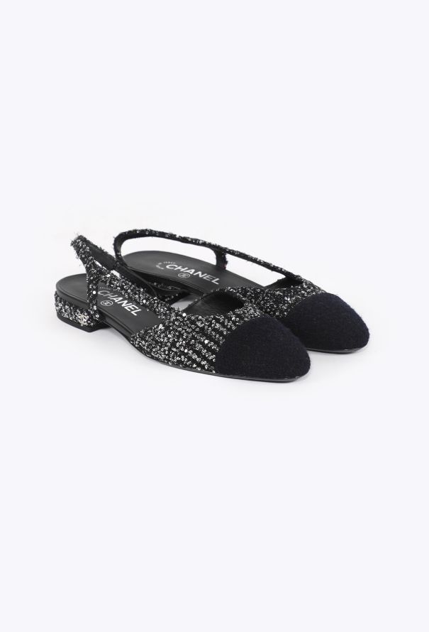 Chanel Sequin Embellished Slingbacks, 2020 - 3