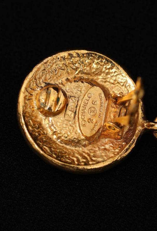 Chanel 1989 Castellane Gripoix Hoop Earrings - 6 Chanel 1989 Castellane Gripoix Hoop Earrings - 6