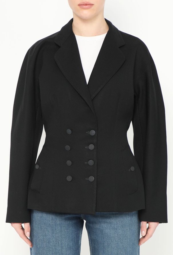 Alaïa S/S 1989 Twill Hourglass Blazer - 1