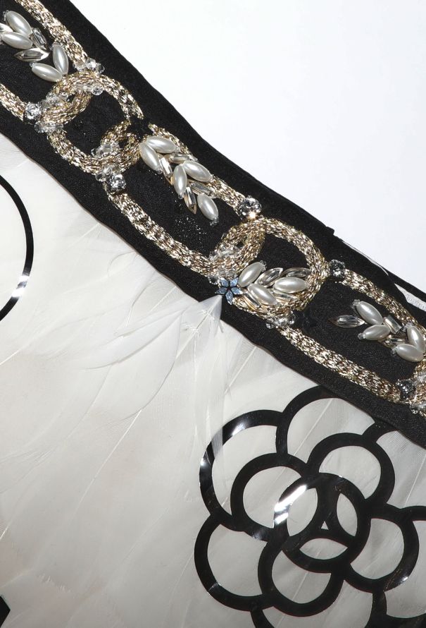 Chanel STUNNING Pre-Fall 2020 Lesage Feather Skirt - 8