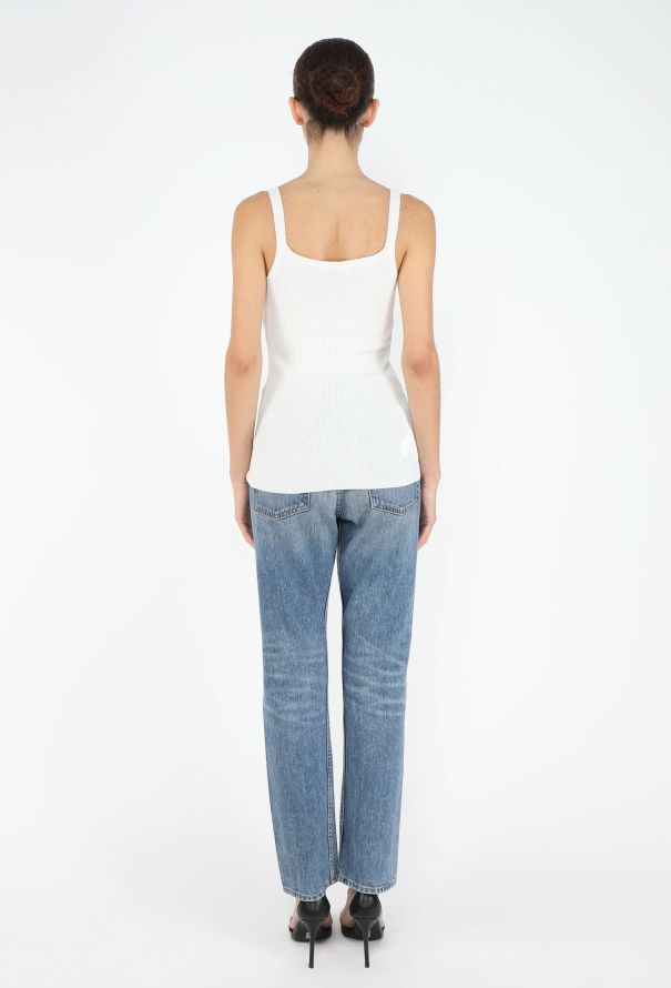 Miu Miu F/W 2025 Ribbed Knit Logo Camisole - 5