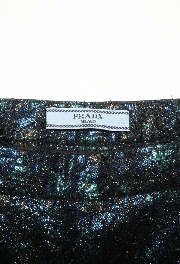Prada Iridescent Brocade Trousers - 6