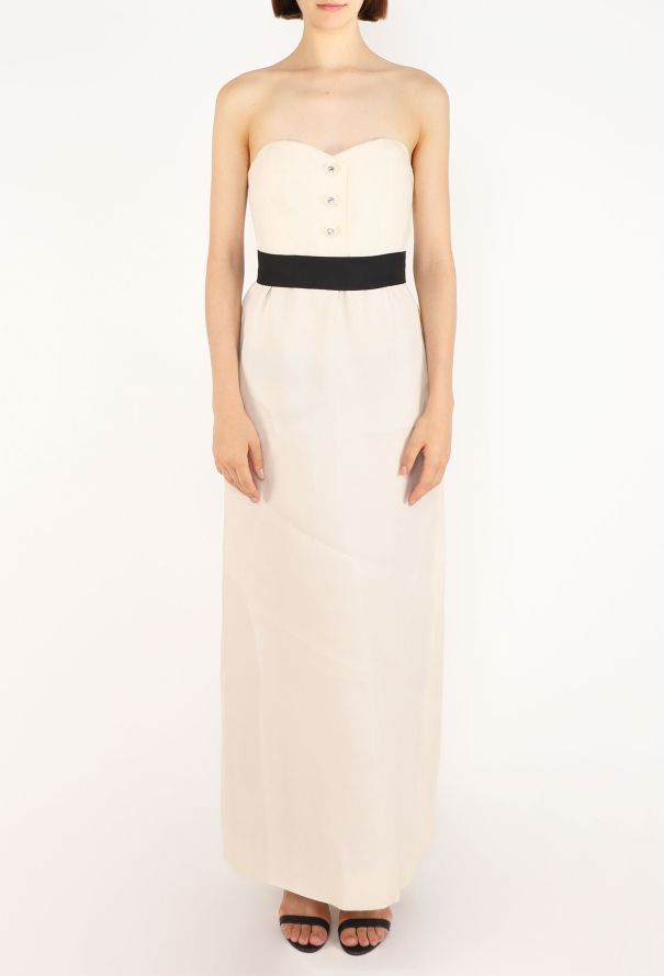 Givenchy Bicolor Silk Piqué Cape Ensemble, 1980s - 6