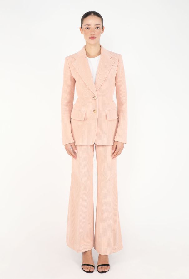 Chloé Pre-Fall 2023 Flared Corduroy Suit - 1
