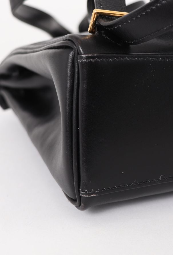 Hermès Vintage Black Box Kelly Ado 20 Backpack - 9 Hermès Vintage Black Box Kelly Ado 20 Backpack - 9