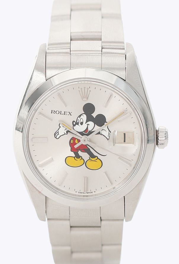 Rolex '70s Steel Mickey Mouse Oyster Prepetual Date Watch - 4