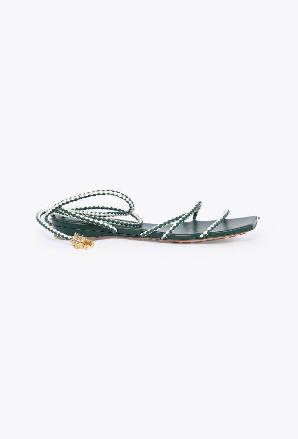 Bottega Veneta Adam Leather Wrap Sandals, 2022 - 1