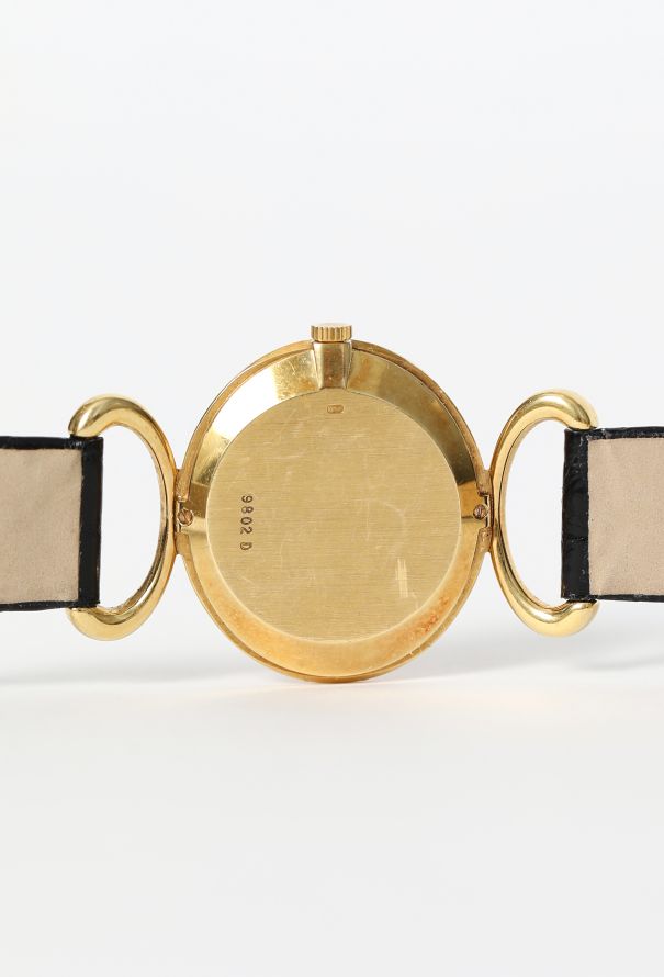 Piaget 18k Yellow Gold & Coral Anneaux Watch, 1970s - 8