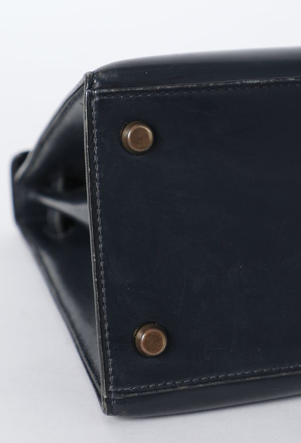 Hermès Vintage Navy Box Kelly Sellier 29 - 9 Hermès Vintage Navy Box Kelly Sellier 29 - 9