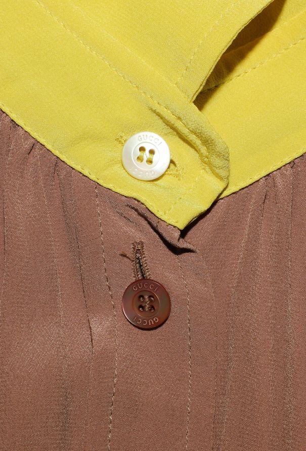 Gucci Resort 2012 Bicolor Silk Blouse - 7 Gucci Resort 2012 Bicolor Silk Blouse - 7