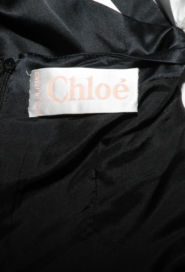 Chloé Early '90s Velvet Overlay Silk Gown - 7 Chloé Early '90s Velvet Overlay Silk Gown - 7