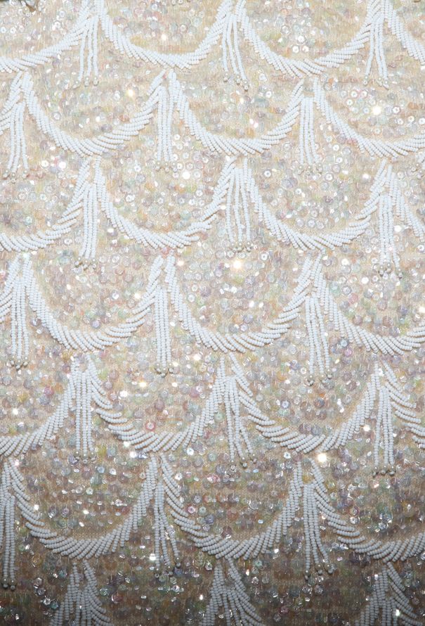 1960s Hand-Beaded Sequin Flapper Dress - 7