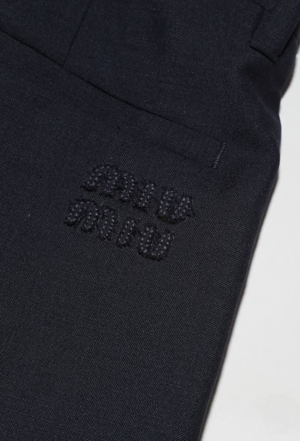Miu Miu Mohair Logo Trousers, S/S 2026 - 10