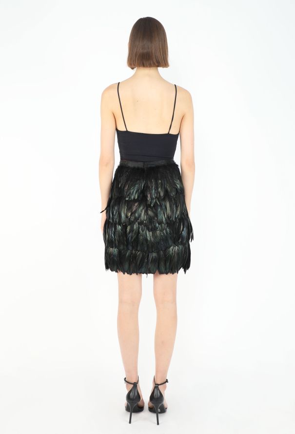 Ombré Tiered Feather Skirt - 4