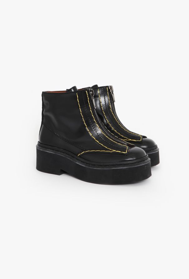 Céline F/W 2014 Leather Platform Boots - 4 Céline F/W 2014 Leather Platform Boots - 4