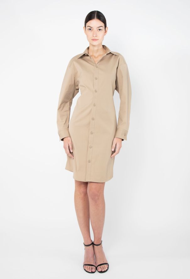 Bottega Veneta 2020 Poplin Utility Dress - 4